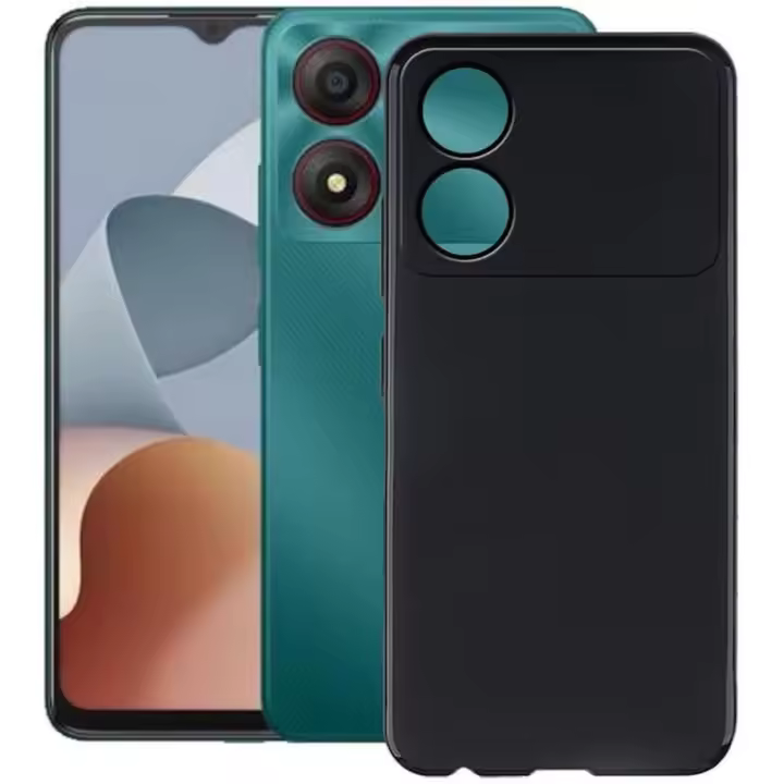 Funda ZTE Blade A34 (4G) Carcasa Gel TPU Silicona Negro GTR + Protector Pantalla Cristal Templado Movilear - 1