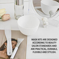 Set De 3/4 Pinceles Para Máscara Facial Reutilizable Con Tazón Y Espátula De Uso Suave Para Cuidado De La Piel Suministros De Maquillaje - details 5