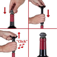 Tapones de vacío Vacu Vin Wine Saver - Juego de 6, multicolor, para - details 2