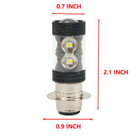 2pcs Lámpara LED Super Blanca Para ATV Y Motocicleta 6000K Blanco Reemplazo De Luz H6M Para YFZ450R Rhino 700 Raptor YFM660 - details 1