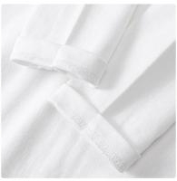 Camiseta Larga De Algodón Pesada 300g Para Hombres Y Mujeres Estilo Coreano Suéter Suelto Blanco Top Para Primavera Otoño - details 2