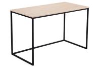 Skraut Home - Escritorio MIA - Mesa de Estudio - 120 x 60 x 75 cm - Escritorio de color Roble - Con Patas Metálicas - details 1