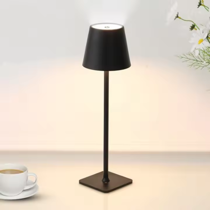 Lámpara De Mesa LED De 3 Colores Luz Nocturna Táctil Protección Ocular Con Enchufe USB Para Estudio Lámparas Mini Para Mesa De Cama - 1