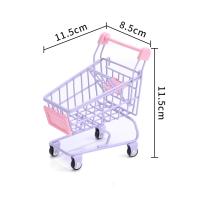 Carrito De Compras Miniatura Para Juguete Casa De Muñecas Almacenamiento De Muebles Y Accesorios Para Oficina Y Hogar Material Metálico Decoración De Escritorio Regalo Para Niñas - details 5