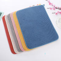 Alfombrilla De Secado De Platos Microfibra Absorbente No Eslipiente Resistente Al Calor Tamaño 30x40cm Para Armario - details 12