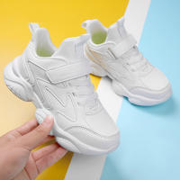 Zapatillas Blancas Para Niños Y Niñas Deportivas Casuales Transpirables Con Cordones Antideslizantes Todoterreno Talla 27-40 - details 8