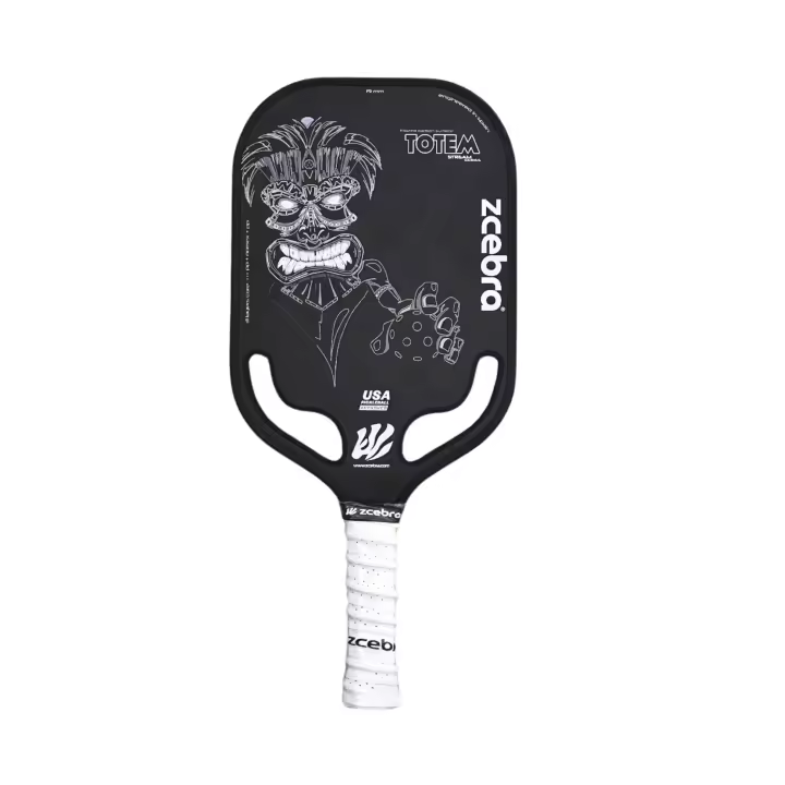 Pala de Pickleball Zcebra Totem Black. Carbono Puro T700 18K. Núcleo 3 capas 19 mm PP + Nomex + pp - 1