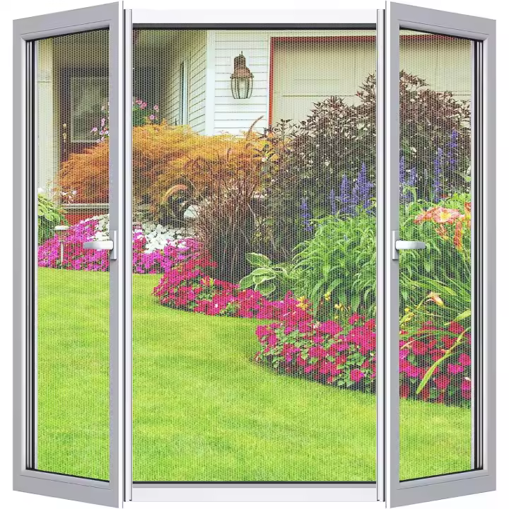 Zanzariera per finestre 150 x 180 cm, Zanzariera trasparente per porte di balconi, giardino, Innovativo fissaggio autoadesivo, senza forare o avvitare - Nero - 1