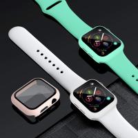 Protector De Pantalla De Vidrio Templado Para Apple Watch Caso Ultra Accesorios SE 3 4 5 6 7 8 Iwatch Compatible Con Series 41mm 45mm 49mm 40mm Instalación Fácil - details 2