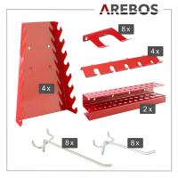 AREBOS Pared Herramientas Pared Perforada Pared Taller Pared Metálica 34 Piezas - details 14