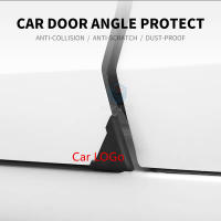 2pcs Pegatinas De Esquina Para Puerta De Coche Estilo Negro Adecuadas Para Chery Chevrolet Mazda Skoda Peugeot Geely Toyota Honda Accesorios De Coche - details 0