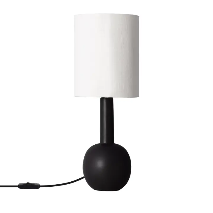 Ledkia Lámpara de Mesa de Porcelana Guldan Negro - 1
