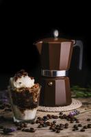 Monix Induction Cream 6 Tazas Cafetera Italiana Marrón (Apta para Todo Tipo de Cocinas Incluida Inducción) - M671006 - details 1