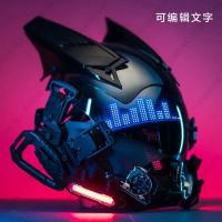 Máscara De Cosplay Punk Cyberpop Con Luz Y Pantalla De Subtítulos Rolling Mecha Soldado Tecnología Control Por App Regalo De Navidad Para Hombres Y Mujeres - details 13