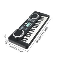 Piano Eléctrico De 37 Teclas Juguete Educativo Musical Para Principiantes En Niños Desarrollo Inteligente Con Puzzle De Música - details 1