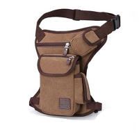 Bolsa De Hombro Mensajero De Motocicleta Para Hombre En Lona Multiusos Con Cinturón Y Pierna Baja Para Viaje Y Deporte - details 1