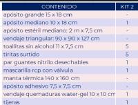 BOTIQUÍN DE MANO K2 (20 x 15 x 5 cm) ideal para coche, moto, baño, cocina,... - details 0