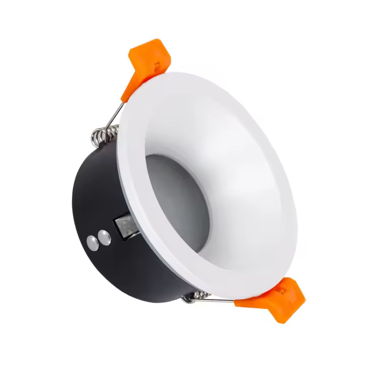 Ledkia Aro Downlight Circular IP65 para Bombilla LED GU10 Corte Ø75 mm Blanco - 1