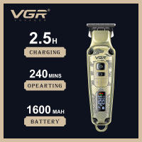 Cortadora De Pelo VGR Para Hombres Vintage Boutique Barber Serie Escultura De Cabello Para Peluquería Hogar Recargable Universal - details 6