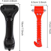 Martillo de Seguridad para Automóviles 2 en 1 Herramienta de Escape de Emergencia with Romper La Ventana de Coche y Cortador de Cinturón de Seguridad para Tren para Salvar La Vida 2 Piezas - details 4