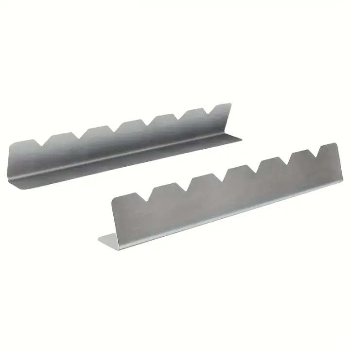 2pcs Soporte Para Kebab Universal Adecuado Para Barbacoa Herramientas De BBQ Para Cocina Patio Hogar Camping Metal Inoxidable - 1