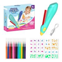 Set De Regalo De Navidad Para Niños Lápiz Espray De Acuarela Eléctrico 12 Colores Pincel Lavable Dibujo Juguetes Unisex - details 16