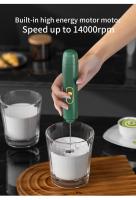 1PCS Mezclador Eléctrico Portátil Para Leche Y Huevos Batidor De Bebidas De Cocina Herramienta De Mezcla Para Café Y Crema - details 3