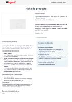 LEGRAND 660001 Luminaria de emergencia URA NEXT - 70 lúmenes - 1h - No permanente - details 0