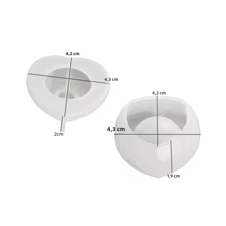 Molde De Cera De Amor DIY En Resina Para Hacer Candles Aromaterapia Y Chocolate Molde De Jarsa Para Decoración Del Hogar - 1