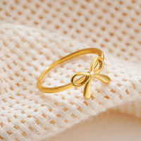 Anillos Redondos De Lazo Clásico Para Mujeres Y Niñas 18K Plateado Impermeables Tres Tamaños Joyería Chic Atractiva De Moda - details 3