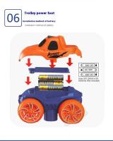 Juguete De Carriles Eléctricos Recargables Para Niños Con Coche De Goma Suave Y Flexible No Deriva Juego De Construcción DIY - details 5