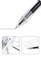 Juego De Bolígrafos De Gel Fina 0.35mm Azul Negro Rojo Recargables Para Escuela Y Oficina Estudiantes Dibujo Suministros De Papelería - details 2