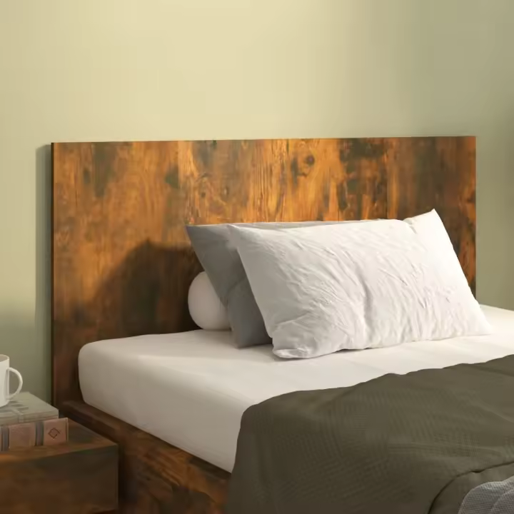 Cabecero cama madera contrachapada roble ahumado 120x1,5x80 cm - 1