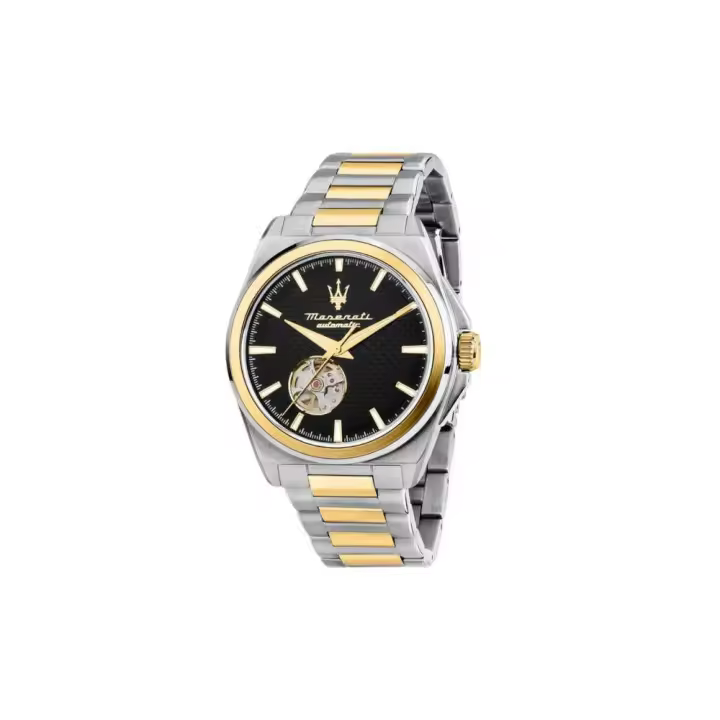 Reloj Automático Maserati Velocitá, PVD Oro, Negro, 41 mm, R8823152001 - 1