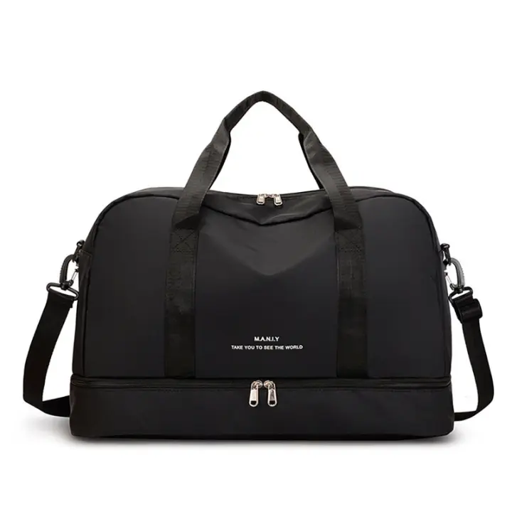 Bolsa de Gimnasio para helbres y Mujeres, Bolsa de viaje, Bolso de mano, Con compartimentor para Zapatos y compartimenthimmedo, Bolsa Deportiva de gran capacidad para Viajes, fitness, yoga, - 1