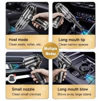Aspiradora de coche inalámbrica sin escobillas de 12000 PA y 120 W, miniaspiradora de mano para uso en seco y húmedo, multifunción, portátil - details 5