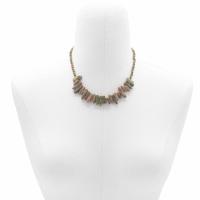 Viva Esencia – Collar largo con cuentas irregulares de Ágata Musgo natural | Hecho a mano | Conexión espiritual y equilibrio interior | Joya energética para meditación, rituales y estilo consciente | 100 % artesanal y único - details 0
