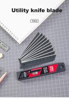 Deli Hojas De Cuchillo De Metal SK5 Para El Hogar Y La Escuela Suministros De Arte Y Manualidades Caja De Papel Herramienta De Corte 9mm 18mm Pack De 30/50/100 - details 3