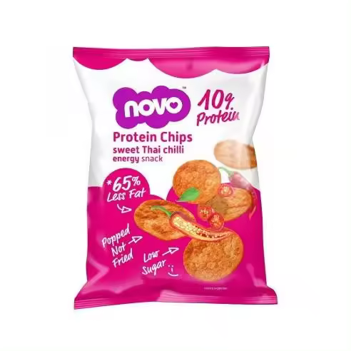 PROTEIN POPS (6 BOLSAS X 45G) SWEET CHILLI - Novo Nutrition - 1