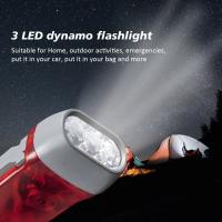 Linterna Mini LED De Autogeneración Con Manivela Dinamotriz En 3 Colores (Amarillo Rojo Azul) Para Camping Y Uso Doméstico Luz Portátil Para Exteriores - details 1