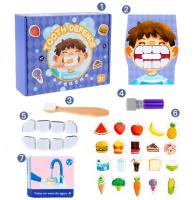 Juguetes Educativos Montessori Interacción Padre-Hijo Simulación De Cepillado De Dientes Para Niños Juego De Tablero De Motrices Finas Edad Infantil - details 11