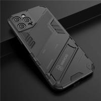 Funda De Teléfono Rugged Armor Para iPhone 11 12 13 Mini 14 plus 15 pro Max Con Soporte Oculto Y Funda Trasera Resistente a Golpes Y Choques Anti-Resbaladizo Y Anti-Scratch - details 1