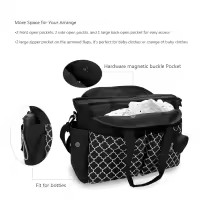 Bolsa de Pañales para Bebé de Gran Capacidad Bolsa de Maternidad Impermeable Multifuncional Portátil para Cuidado del Bebé Material de Poliéster - details 14