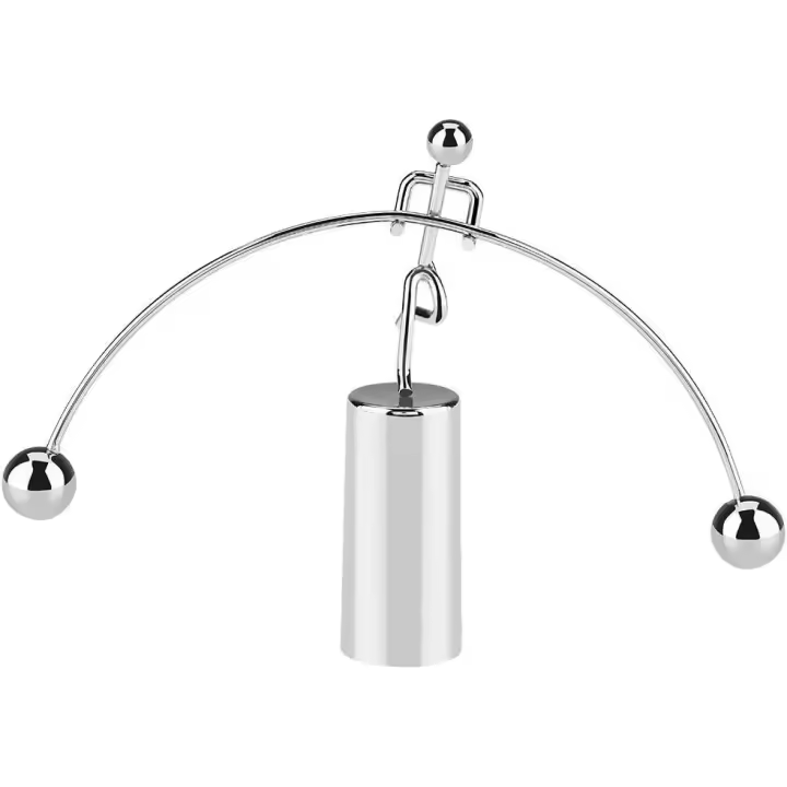 Levantador de Pesas de Acero Inoxidable, Juguete de Equilibrio de Arte cinético, Pelota de Equilibrio, física, Ciencia clásica, diversión, Escritorio de Oficina, decoración de Juguete - 1
