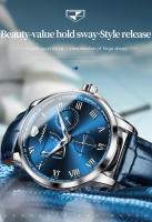 Reloj Mecánico Automático JSDUN Para Hombre De Calidad Superior Multifuncional Resistente Al Agua Con Manecillas Luminosas Y Calendario Completo - details 0