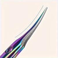 Tijeras Profesionales Para Cutículas De Acero Inoxidable Con Punta Curva Y Hoja Delgada Herramientas De Manicura Eliminador De Piel Muerta Para Uñas - details 3