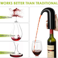 Vaso De Vino Eléctrico Recargable USB Portátil Con Aerador Automático Dispensador De Vino Instantáneo Desencantador De Vino - details 1