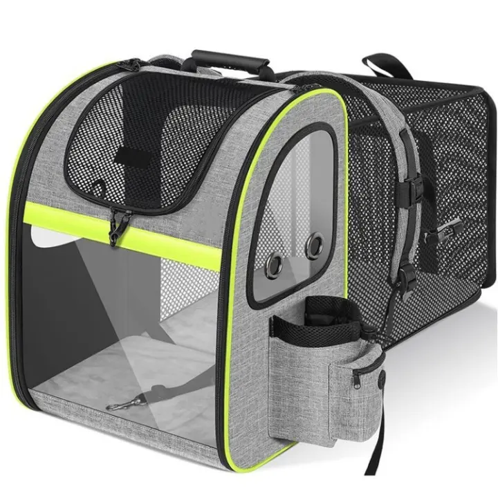 BIT Mochipa para Perros with transportador de Gatos, mochipa expandible, portáthil y transpirable, respaldo extensible - 1