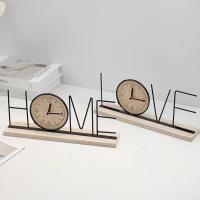 Mueble Creativo Europeo Para TV Decoración De Hogar Para Sala De Estar Dormitorio Entrada Oficina Con Reloj En La Mesa - details 9