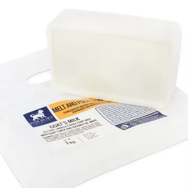 Base de Jabón de Leche de Cabra: Hidratante y Nutritivo, Sin Parabenos ni SLS | Fácil de Usar para Crear Jabones Cremosos y Suaves - 1